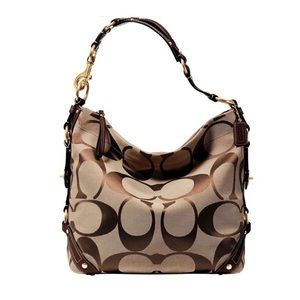 Coach Carly Signature Hobo Bag- Large